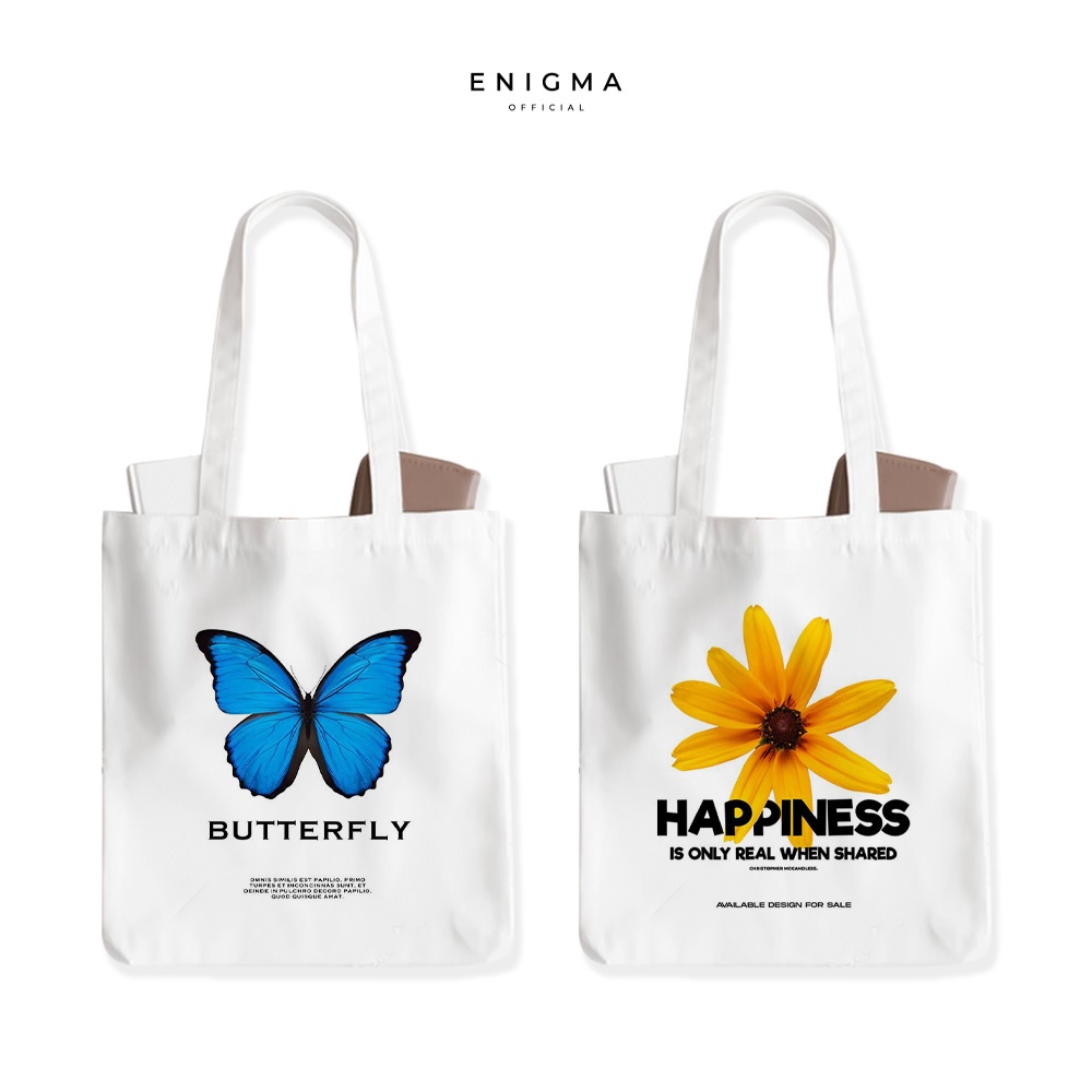 TERBARU TOTEBAG KANVAS TAS WANITA AESTHETIC ORIGINAL ENIGMA