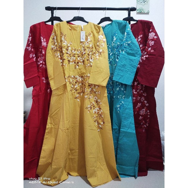 gamis polos bordirasli BWI 188