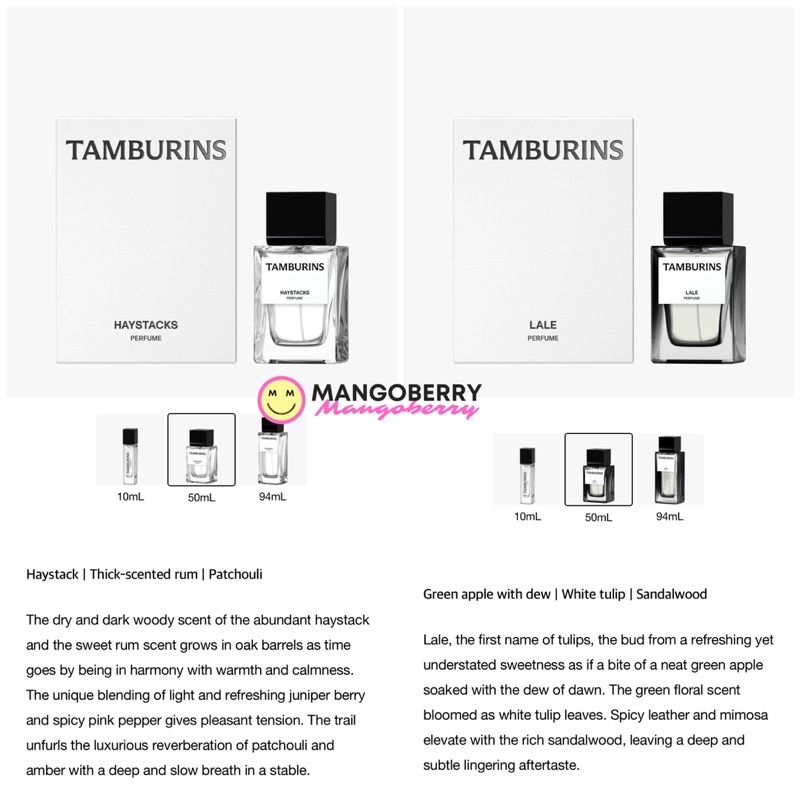 TAMBURINS Perfume 10ml (Jennie Blackpink parfum)