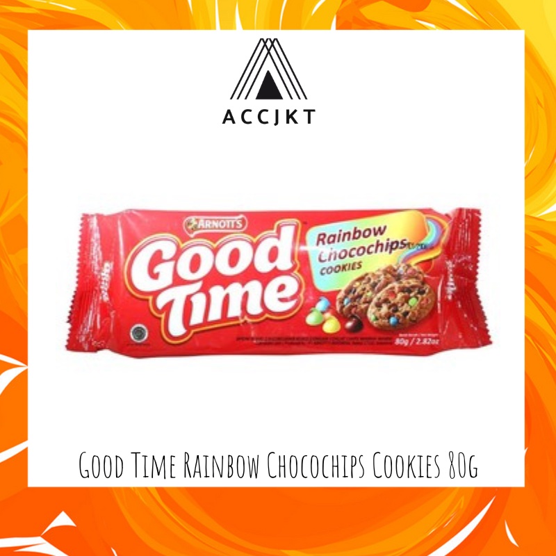 

Good Time Rainbow Chocochips Cookies 80g ACCJKT