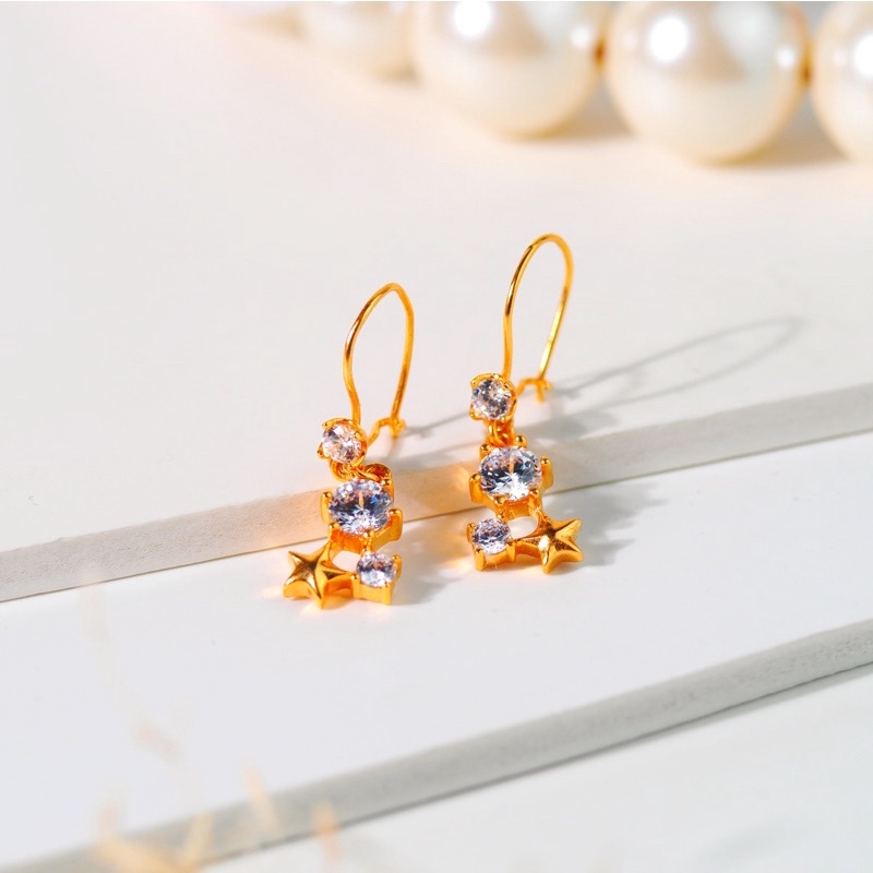 Anting Emas Kawatan Bintang Beranak Mata - Toko Emas Gadjah