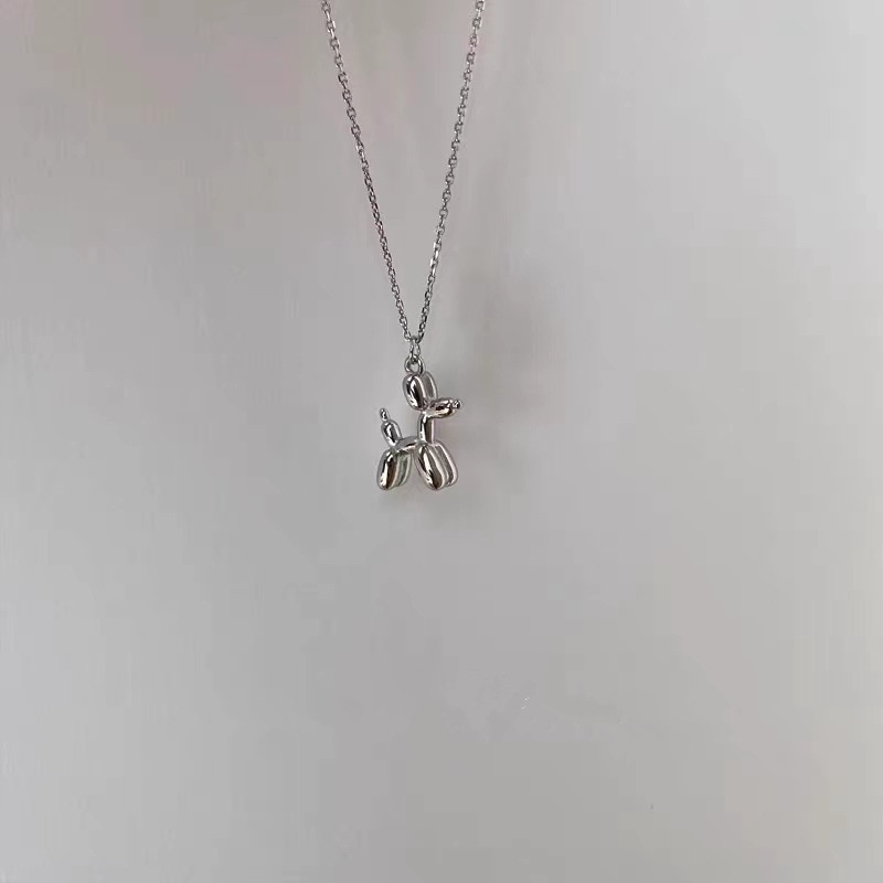 Kalung Dengan Liontin Bentuk Balon Anjing Tiga Dimensi Untuk Pria Dan Wanita