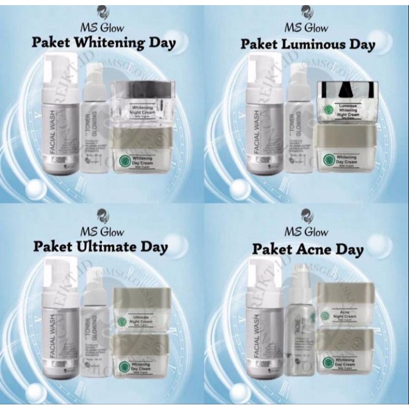 MS GLOW ORIGINAL/MS GLOW PAKET WHITENING/MS GLOW PAKET ACNE