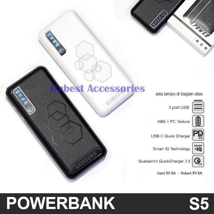 PowerBank Samsung S5 3 Port USB / PowerBank S Series 168000mAh Universal