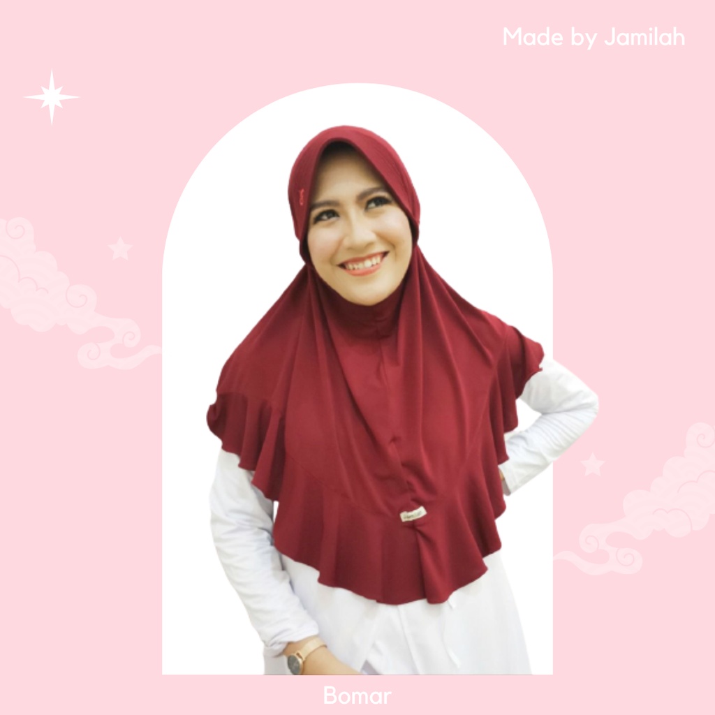 BOMAR JILBAB BONCE HIJAB MARYAM TALI MURAH TERBARU JERSEY KRUDUNG ORIGINAL JAMILAH COLLECTION HIJAB 