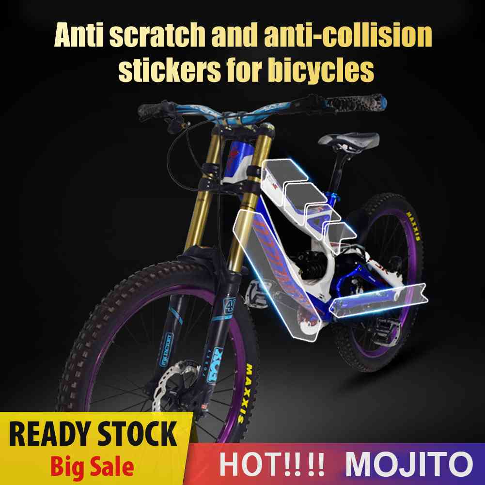 Stiker Cover Pelindung Frame Sepeda Balap / MTB 3D Transparan Removable