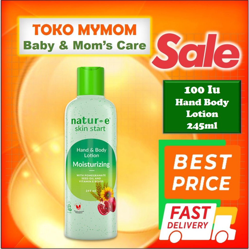 [BPOM] Natur-E Daily Nourishing Moisturizing Hand Body Lotion 245ml (Hijau) / Natur E HBL / MY MOM