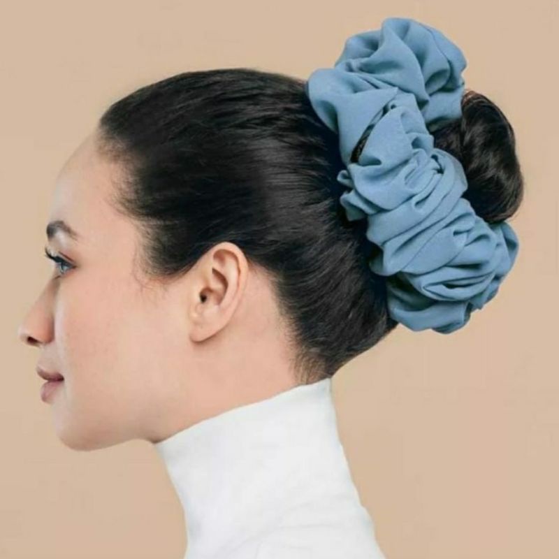Scrunchie Jumbo Ceruty Babydoll Premium