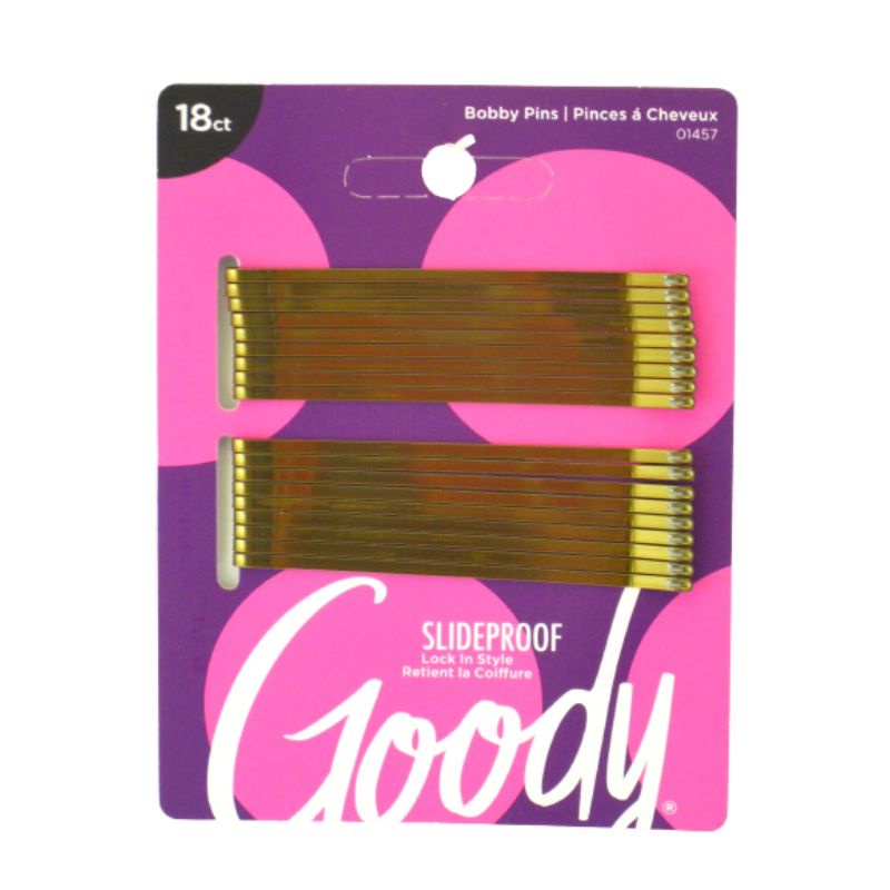 Goody 3000457/ 01457 3&quot; Bobby Pins Brown 18ct