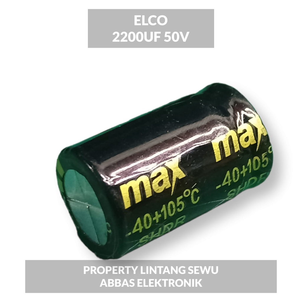 ELCO ELKO 2200 UF 50V 2200 MIKRO 50 VOLT