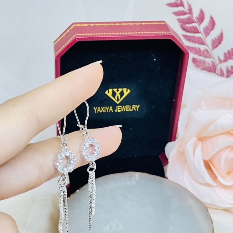 Anting desi jurai permata silver Dewasa Yaxiya