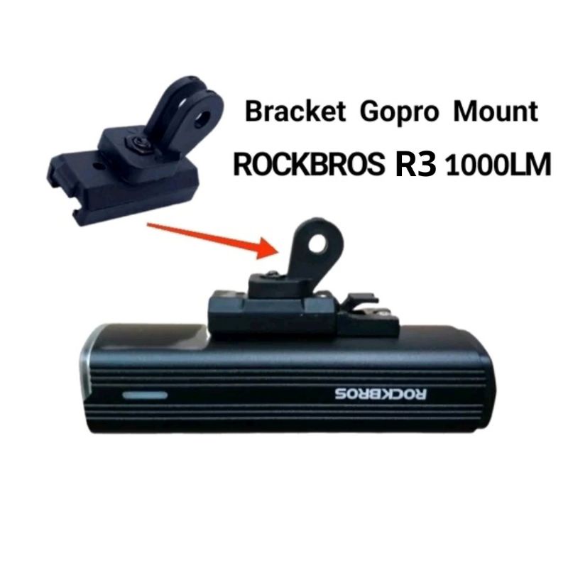 Bracket Dudukan Gopro untuk Lampu Rockbros R3 1000Lumens