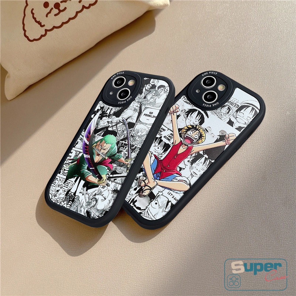 Case POCO F4 X3 NFC M3 Redmi 9A 12C A1 10 9T 9 10C 9C 10A Redmi Note10 10s 11s 8 9 9Pro 9s 10 8 11 Pro Plus Mi 12 11 Lite 11T Kartun Anime Luffy Sauron One Sarung TPU Lembut Piece