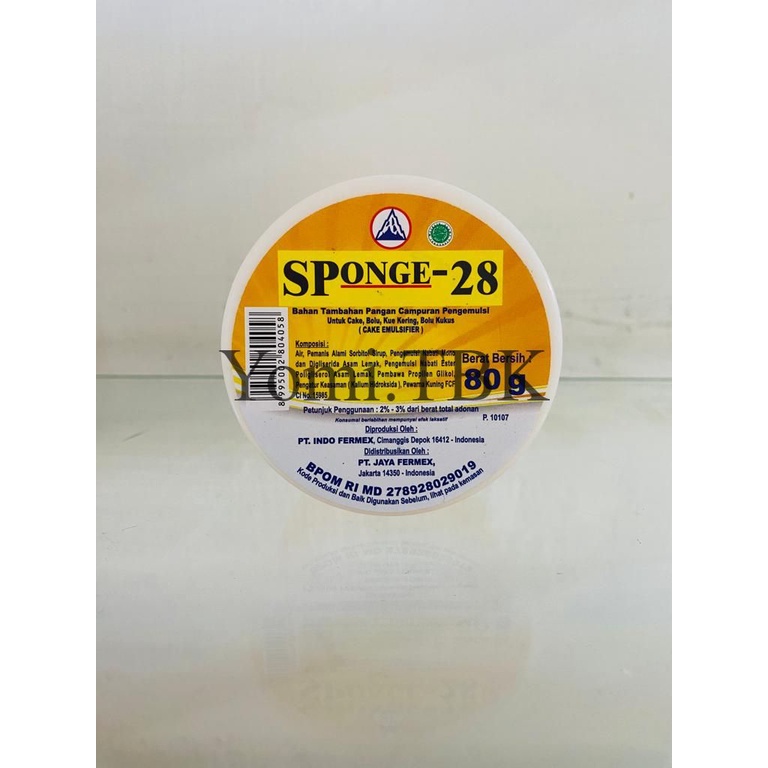 

SPONGE 28 SP/Pengemulsi/Emulsifier - 80gr