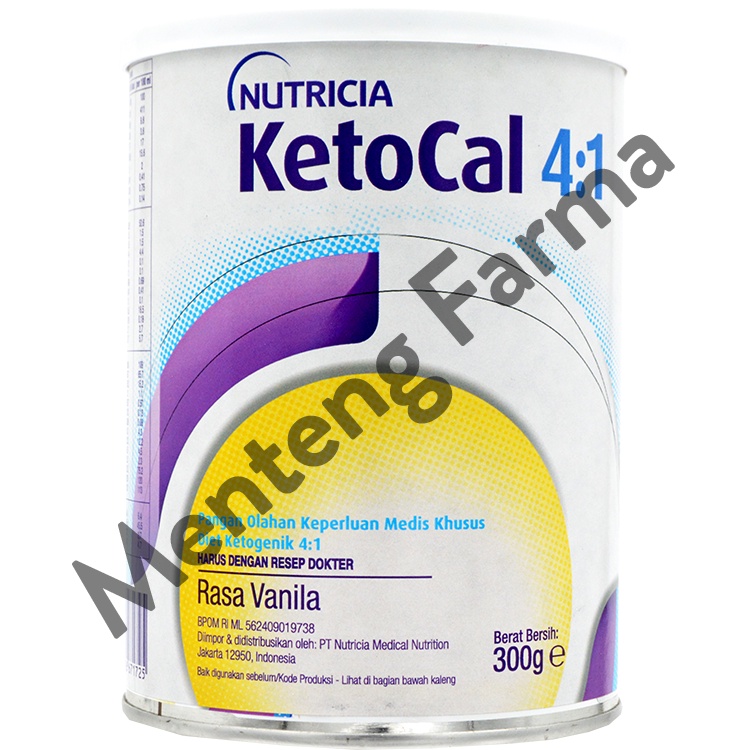 KetoCal 4:1 Vanilla 300 Gram - Susu Keperluan Medis Khusus Diet Ketogenik Anak