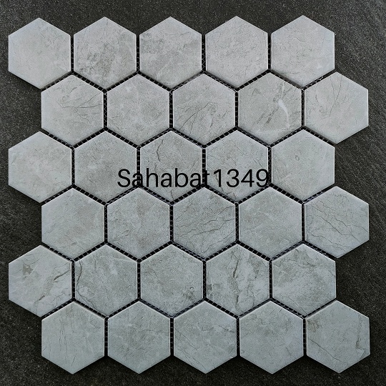 Mosaic Singres Type P59M23 Grey - Keramik Lantai Kamar Mandi Keramik Dinding Kamar Mandi