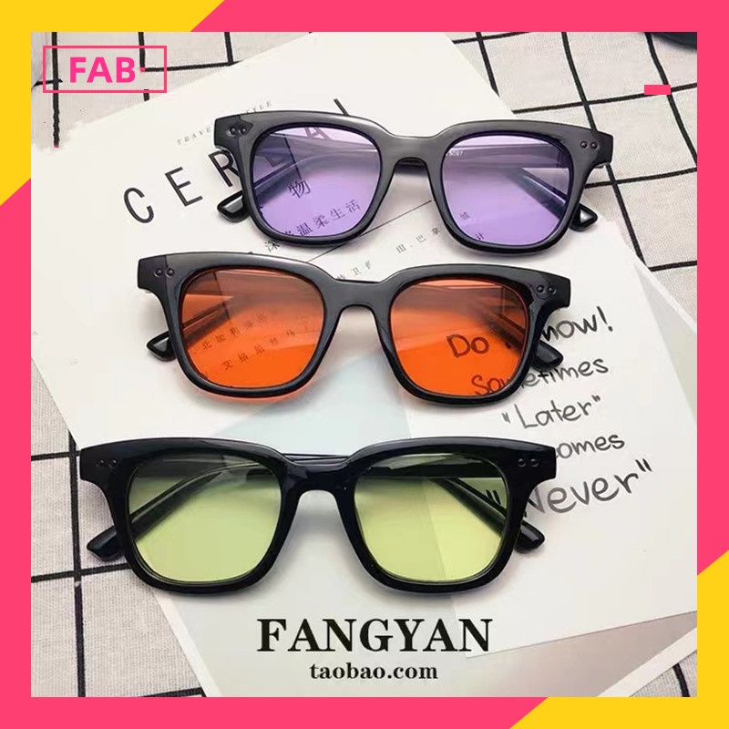 Kacamata Candy Color Pria/Wanita Sunglasses Fashion Korea Kacamata Hitam