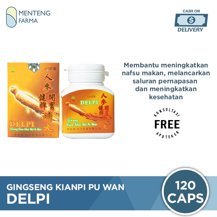 Ginseng Kianpi Pu Wan (Delpi) - Suplemen Penambah Berat Badan