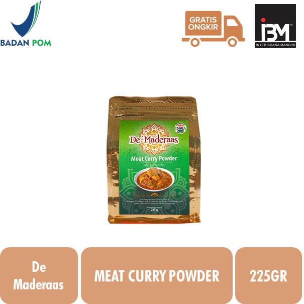 De Maderaas Meat Curry Powder 225 gram