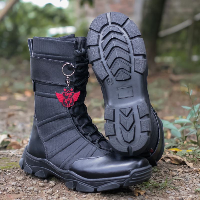 SEPATU PDL NINJA APIK MODEL TERBARU BAHAN KULIT SAPI ASLI SEPATU PDL DINAS LAPANGAN TNI POLRI SECURITY SATPAM SEPATU BOOTS PRIA DAN WANITA
