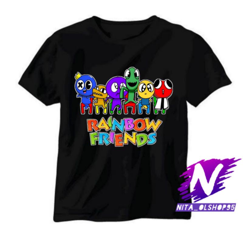 baju anak kaos anak rainbow friends Roblox game rainbow friends