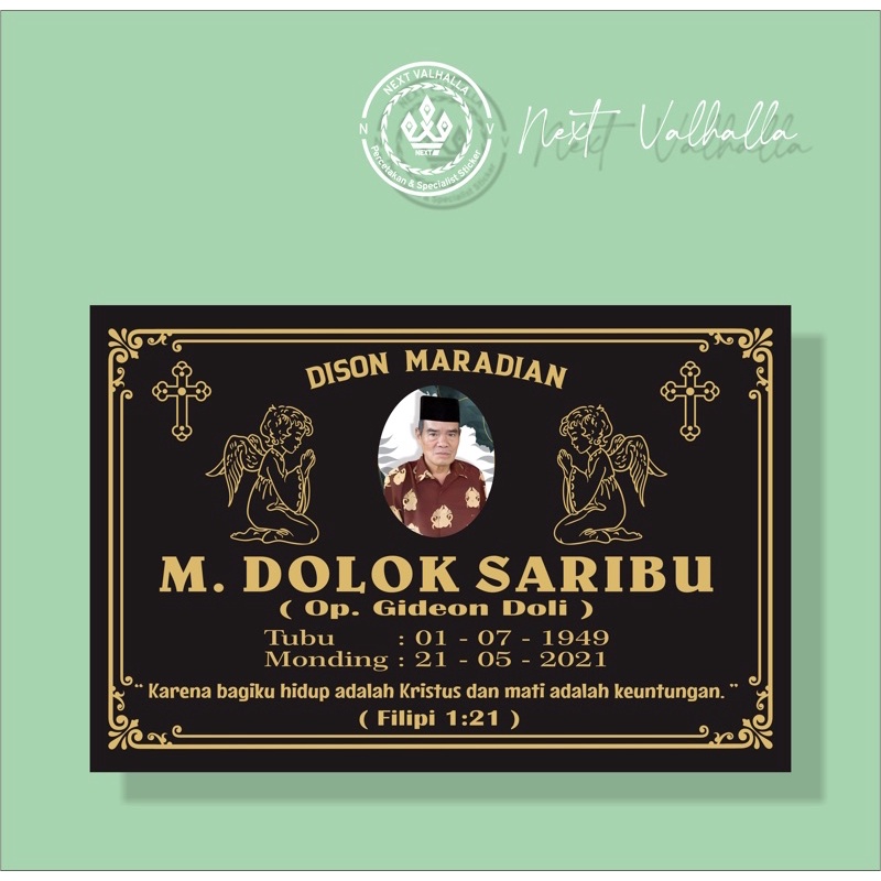 Batu Nisan Ukuran 40x60cm granit