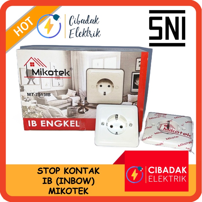 STOP KONTAK IB / COLOKAN LISTRIK INBOW (TANAM) / MERK MIKOTEK