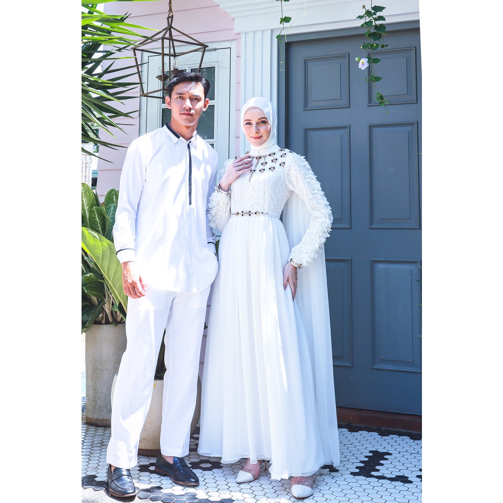 Gamis muslimah stylish Fitria premium dress exlusive desaign by Ghazlan