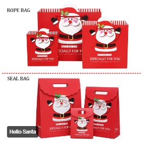 

Paket Hemat (L)Christmas Hampers Goodie Rope & Seal Bag Hello Santa Best Seller