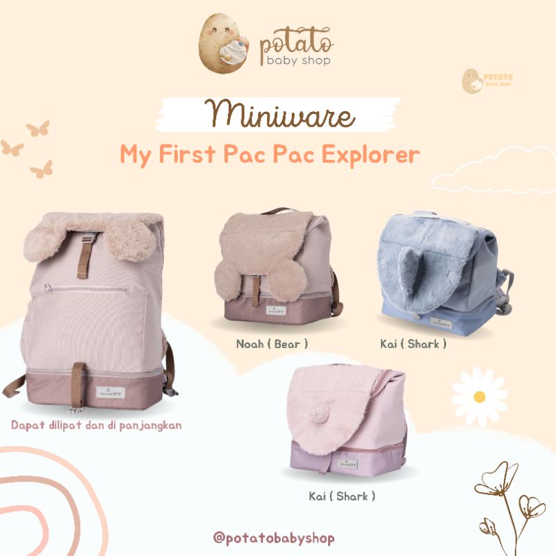Miniware My First Pac Pac Explorer - Tas Ransel Anak