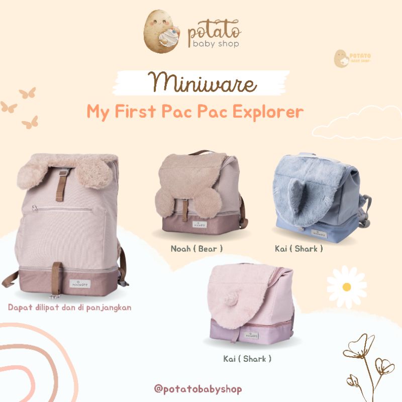 Miniware My First Pac Pac Explorer - Tas Ransel Anak