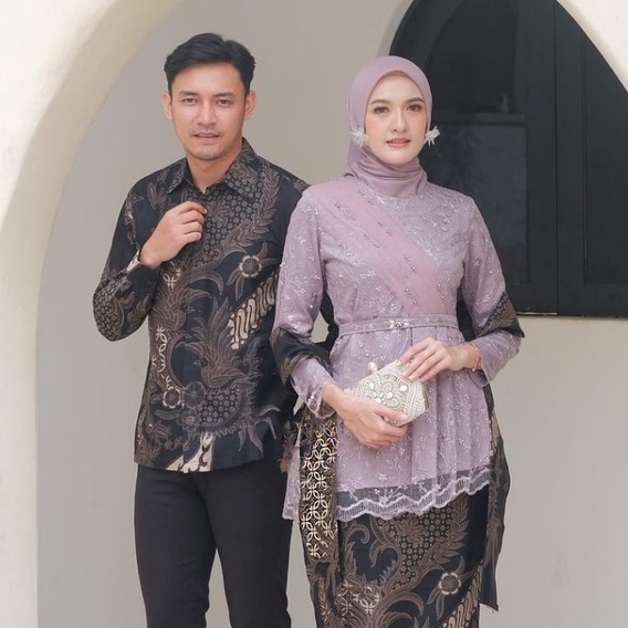 KEBAYA COUPLE SEMI PRANCIS Katun BAHAN KEBAYA SEMI FRANCE CORNELI  BATIK COUPLE GAMIS KONDANGAN LAMA