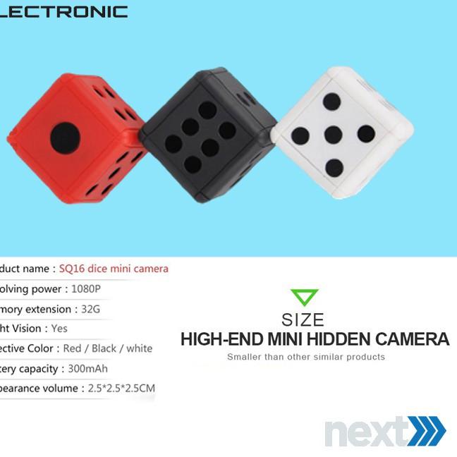 Terbaik Spy Camera Mini Dice SQ16 HD 1080P - Kamera Tersembunyi Model Dadu - Hidden Camera