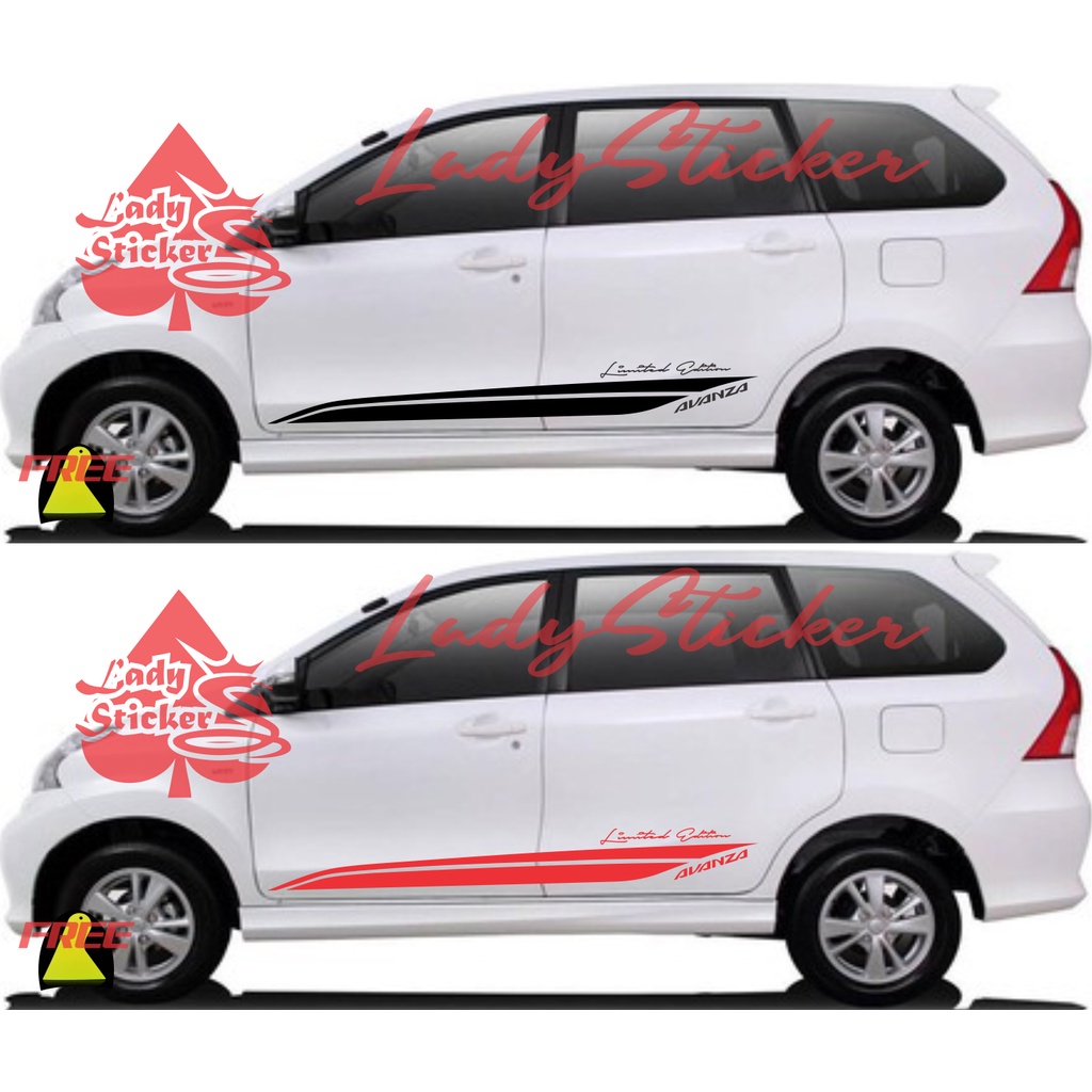CUTTING STICKER MOBIL AVANZA STRIPING STICKER MOBIL TOYOTA AVANZA