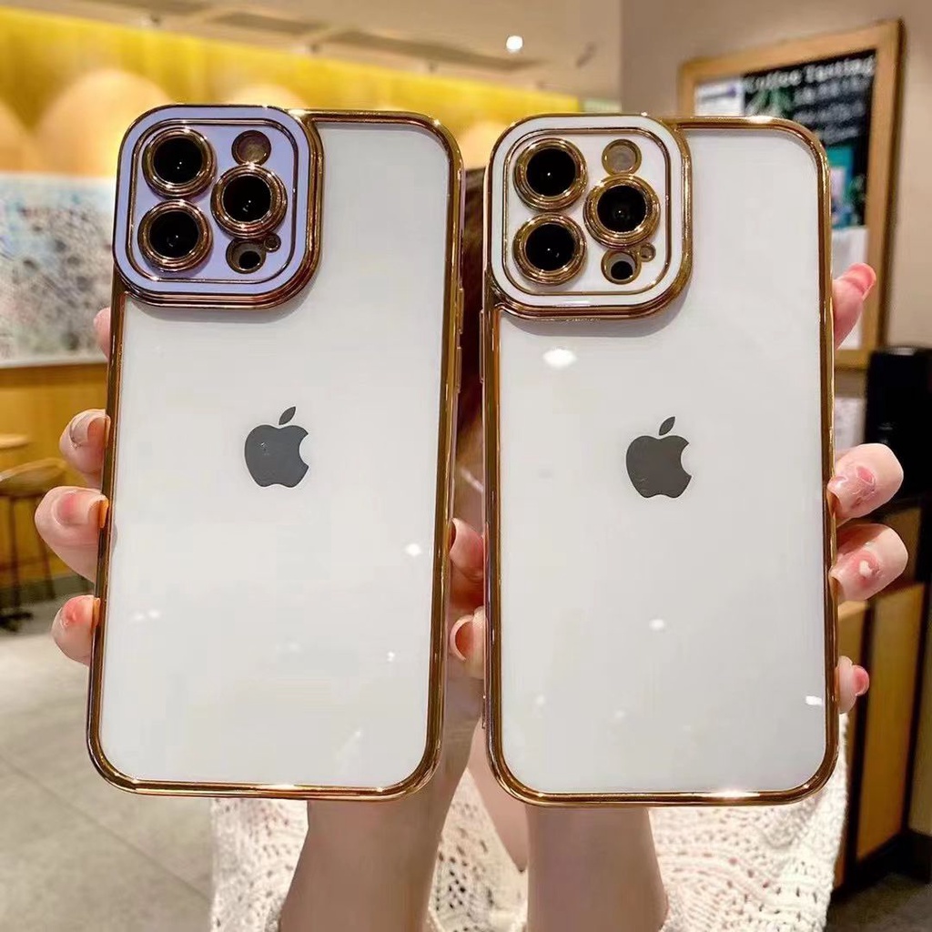 ELECTROPLATING CHROME ACRYLIC FUZE CASE IPHONE 11 PROMAX 11 PRO 11 X / XS XR XSMAX TRANSPARANT PREMIUM LUXURY BIG EYES