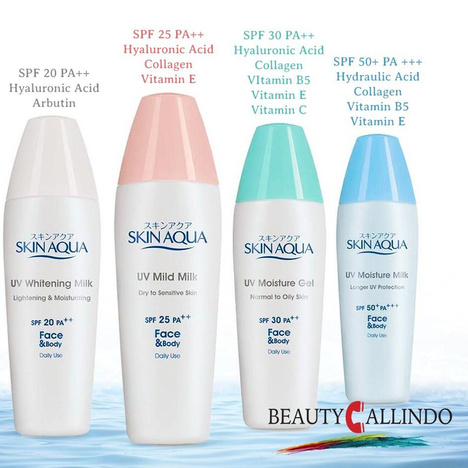 WP4-3YYA4 Skin Aqua Sunscreen Series Sunblock Tabir Surya ★