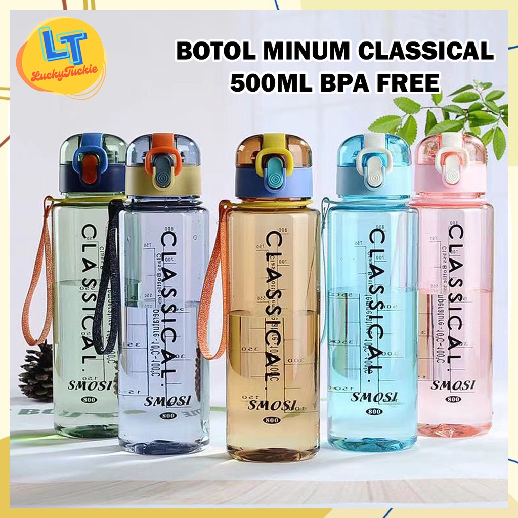 BOTOL MINUM CLASSICAL 800 ML / BOTOL MINUM 800ML TRAVELLING BPA FREE / BOTOL MINUM MULTIFUNGSI