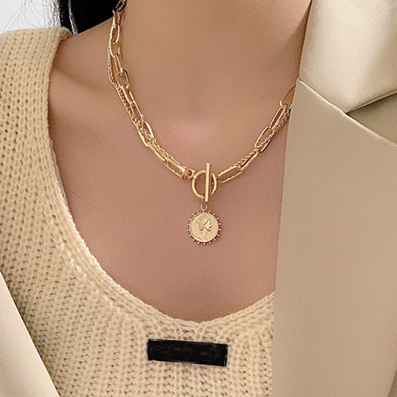 ✅ COD KUMA Kalung Rantai Choker Multilayer Liontin Kupu-Kupu Hati Mutiara Bahan Logam Gaya Vintage Untuk Wanita