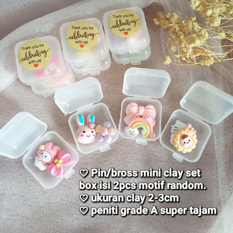 BROS MINI CLAY /PIN MINI CLAY/BROS LUCU