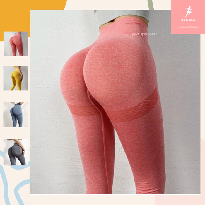Legging Legging Knitted Butt Lifting Moisture Celana Tiktok Legging Sport Gym