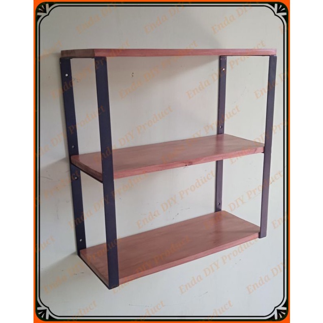 Rak Dinding Dapur Tempel Minimalis Serbaguna 3 Susun Aesthetic