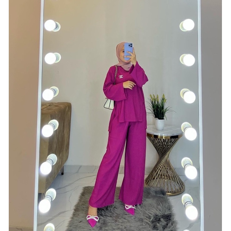 oneset polos pleats