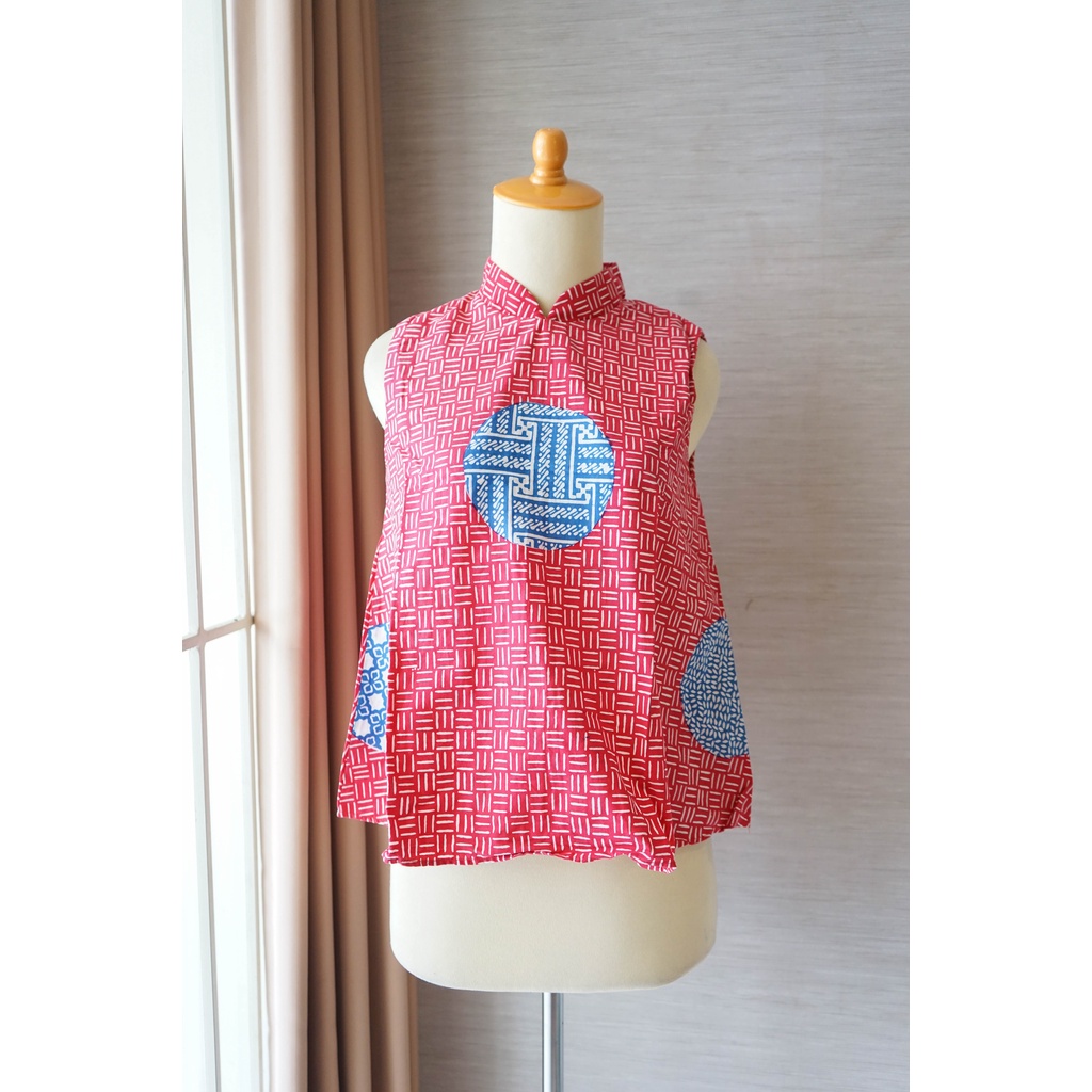 Atasan Cheongsam Batik Kutung