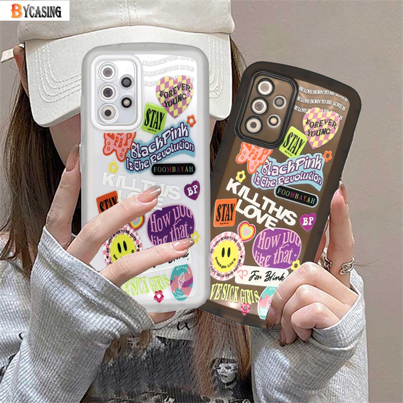 Soft Case TPU Motif Ilustrasi Kolase Korea Untuk Samsung A13 A04S A02S A03 A03S A23 A11 A12 A51 A30 A50 A52 A20S A10S M11 M12 J7 PRIME J7 PRO J4 PLUS