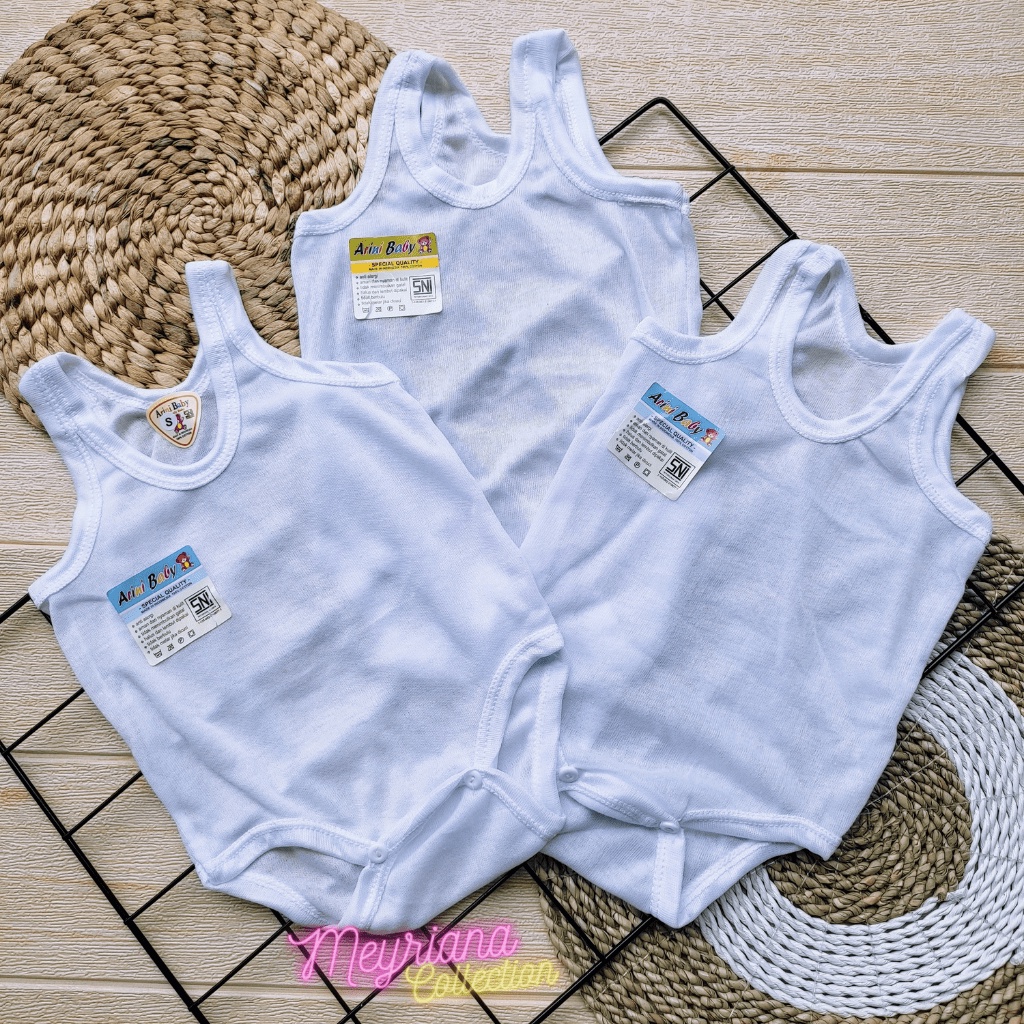 3 PCS Jumper Singlet Bayi PREMIUM Jumsuit Kaos Dalam Bayi Singlet Bayi Laki-laki Peremuan