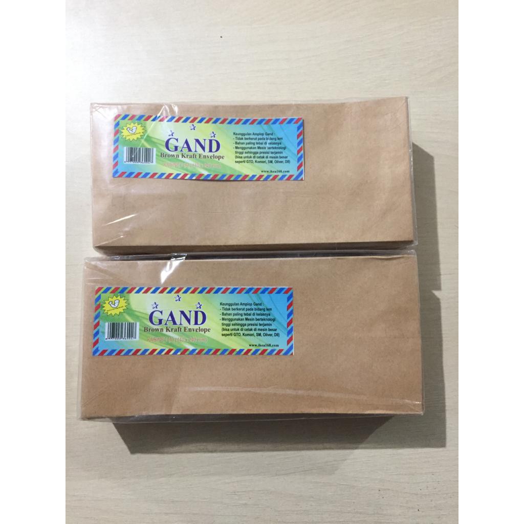 

Amplop Coklat GAND A.Kabinet (110 x 240mm) isi 100
