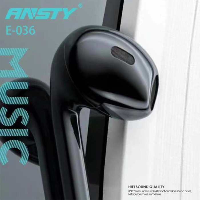 HEADSET EARPHONE HANDSFREE ANSTY E-036 MEGA BASS