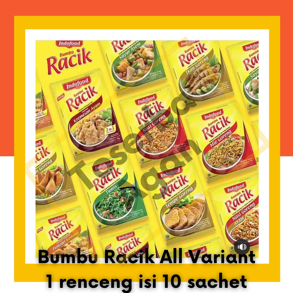 Bumbu Racik 1 renceng isi 10pcs Ayam Asem Ikan Tempe Nasi Sop Tumis Lodeh Goreng Pedas Indofood