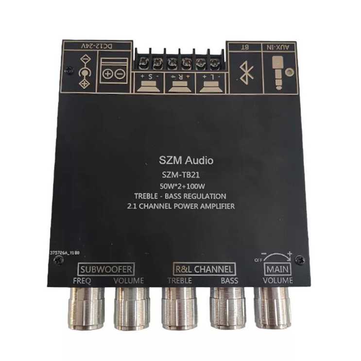 SZM Audio Bluetooth Audio Receiver 5.0 Amplifier 50Wx2+100W SZM-TB21 ( Al-Yusi )
