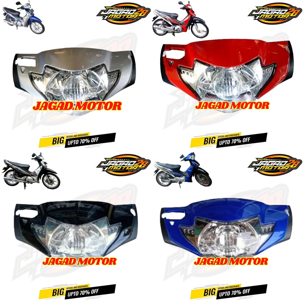 Batok Kepala Depan Plus Lampu Supra X 125 Lama 2005 2006 2007 / Batok Kepala Depan Supra X 125 Lama 2005 2006 2007 Set Lampu Depan / Batok Kepala Depan Supra X 125 Lama 2005-2007 Plus Reflektor Lampu Depan